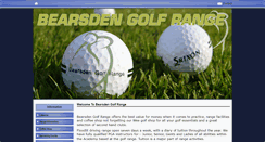 Desktop Screenshot of bearsdengolfrange.com